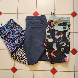 Volcom lot of three boardshorts 32